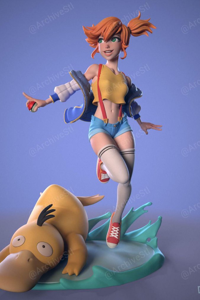 宝可梦 Pokemon  小霞(Misty)3D打印图纸